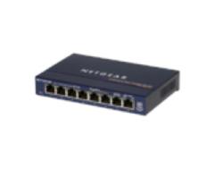 NETGEAR GS108GE network switch Unmanaged Gigabit Ethernet (10/100/1000) Blue