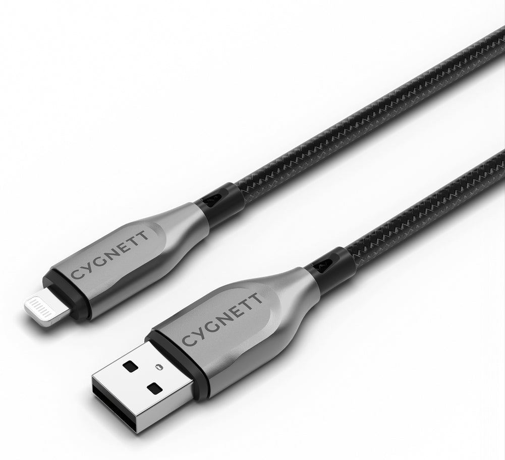 Cygnett CY4658PCCAL lightning cable 1 m Black, Grey