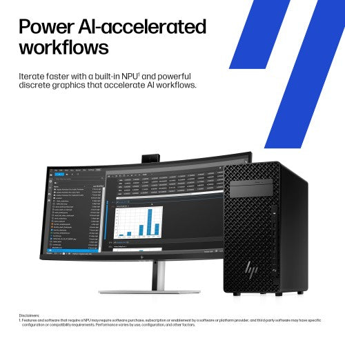 HP Z2 Tower G1i Wolf Pro Security Edition Intel Core Ultra 9 285K 128 GB DDR5-SDRAM 2 TB SSD NVIDIA RTX PRO 5000 Blackwell Windows 11 Pro Workstation AI Workstation, AI PC Black