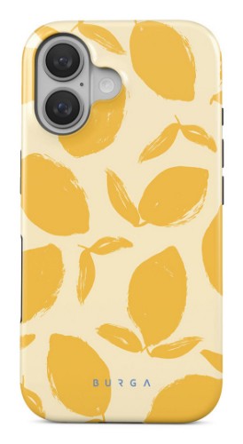 BURGA Lemon Tart mobile phone case 15.5 cm (6.1") Cover Yellow, White