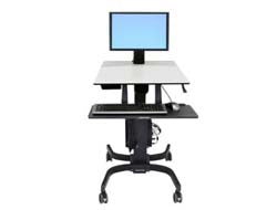 Ergotron WorkFit-C, Single LD Sit-Stand Workstation Black, Grey Multimedia cart