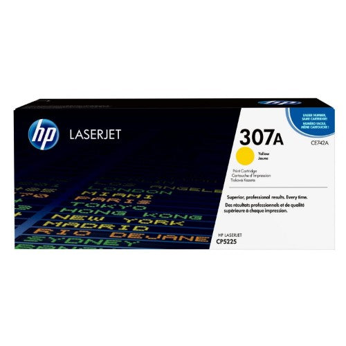 HP CE742A/307A Toner cartridge yellow, 7.3K pages ISO/IEC 19798 for HP CLJ CP 5220