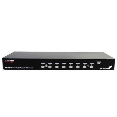 StarTech.com 8 Port 1U Rackmount USB KVM Switch Kit with OSD and Cables
