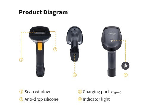 Equip Wireless 2D Barcode Scanner, with Stand