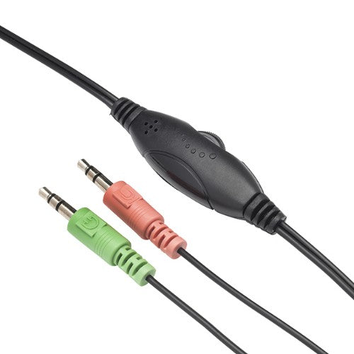 connektgear HP512 Stereo PC Headset with Boom Mic and Volume Control - Black