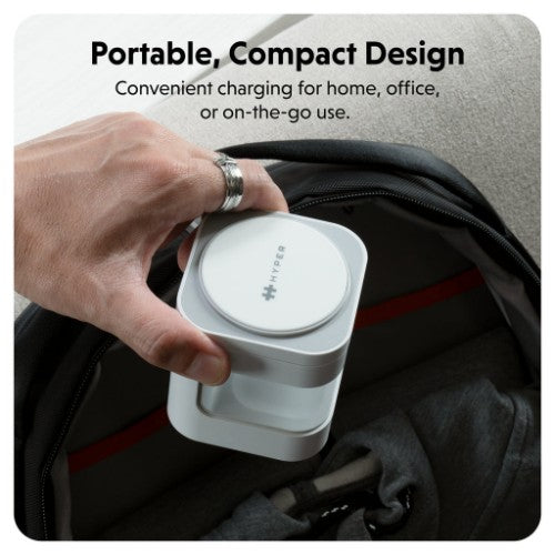 Targus HJ3320WHGL mobile device charger Headphones, Smartphone, Smartwatch White USB Wireless charging Fast charging Indoor