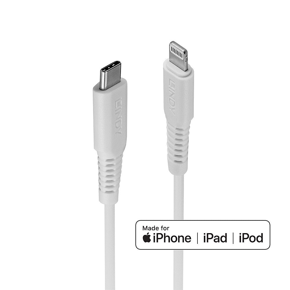 Lindy 3m USB Type C to Lightning Cable White