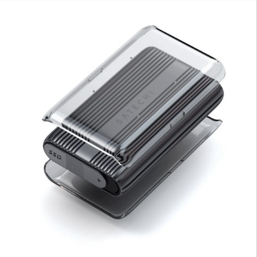 Satechi USB4 NVMe SSD Pro SSD enclosure Grey, Transparent