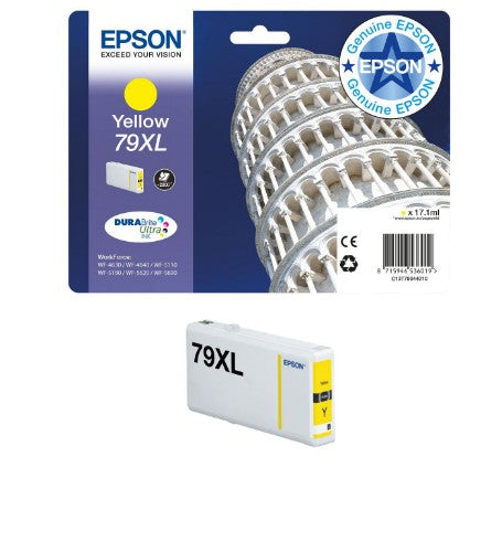 Epson C13T79144010/79 Ink cartridge yellow, 800 pages 6,5ml for Epson WF 4630/5110