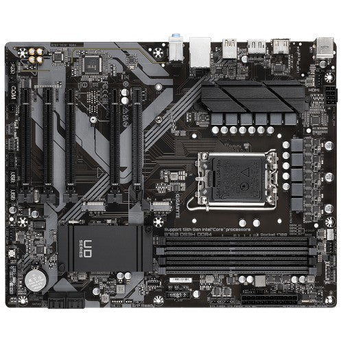 GIGABYTE B760 DS3H DDR4 Motherboard - Supports Intel Core 14th CPUs, 18+2+1 Phases Digital VRM, up to 5333MHz DDR4 (OC), 2xPCIe 4.0 M.2, GbE LAN, USB 3.2 Gen 2