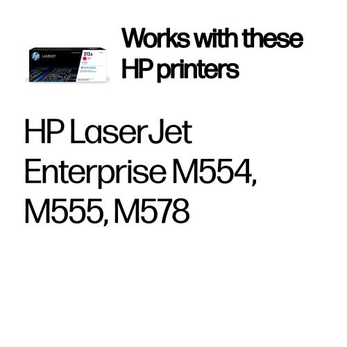 HP W2123A/212A Toner cartridge magenta, 4.5K pages ISO/IEC 19752 for HP CLJ M 554