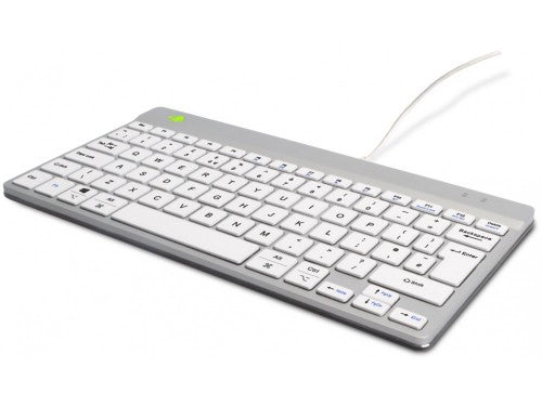 R-Go Tools Ergonomic keyboard R-Go Compact Break, compact keyboard with break software, QWERTY (UK), wired, white
