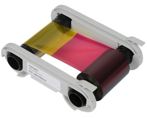 Evolis R6F003EAA Thermal-transfer ribbon Bk,C,M,Y, Transparent, 200 pages for Evolis Primacy