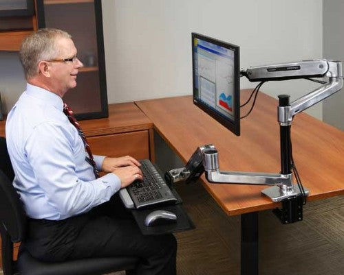 Ergotron LX Series LX HD Sit-Stand 116.8 cm (46") Desk Aluminium