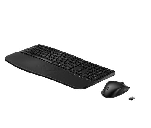 HP 685 CFT DUAL-MODE KB/MSE COMBO keyboard Mouse included Office RF Wireless + Bluetooth Black