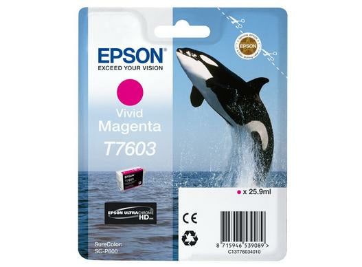 Epson C13T76034N10/T7603 Ink cartridge magenta, 1.4K pages 25.9ml for Epson SC-P 600