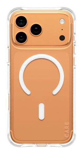 PanzerGlass CARE by ® Fashionable Case Samba Transparent w. White MagSafe iPhone 17 Pro Max