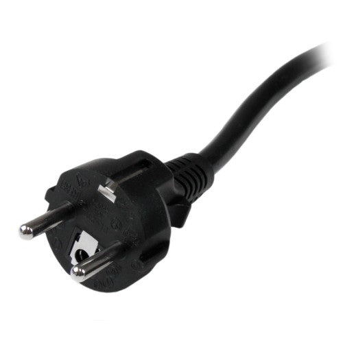 StarTech.com 2m (6ft) Computer Power Cord, 16AWG, EU Schuko to C19, 16A 250V, Black Replacement AC Power Cord, Printer Power Cord, PC Power Supply Cable, Monitor Power Cable - UL Listed