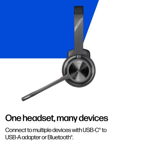 HP Poly Voyager 4310-M Microsoft Teams Certified USB-C Headset +BT700 dongle +Charging Stand
