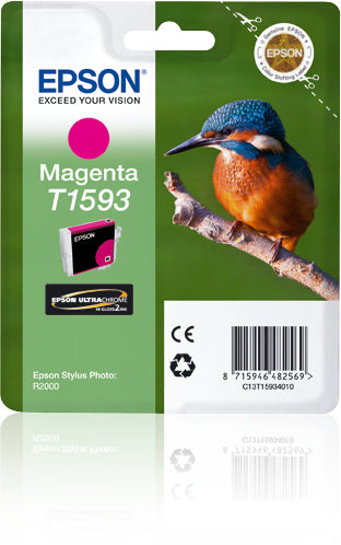 Epson C13T15934010/T1593 Ink cartridge magenta 17ml for Epson Stylus Photo R 2000