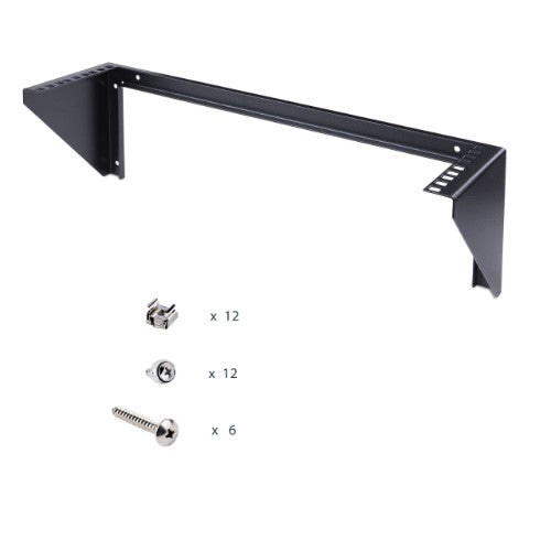 StarTech.com 3U 19” Wall Mount Vertical Rack Bracket, Wall Mount Patch Panel Bracket for Data/AV/IT/Computer Equipment, 3U Rack for Cabinet or Server Room, Supports 150lb (68kg) Capacity
