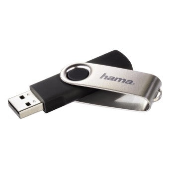 Hama 8GB Rotate USB flash drive USB Type-A 2.0 Black, Silver