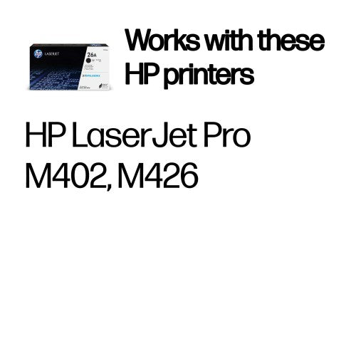 HP CF226A/26A Toner cartridge, 3.1K pages ISO/IEC 19752 for HP LaserJet M 402/e