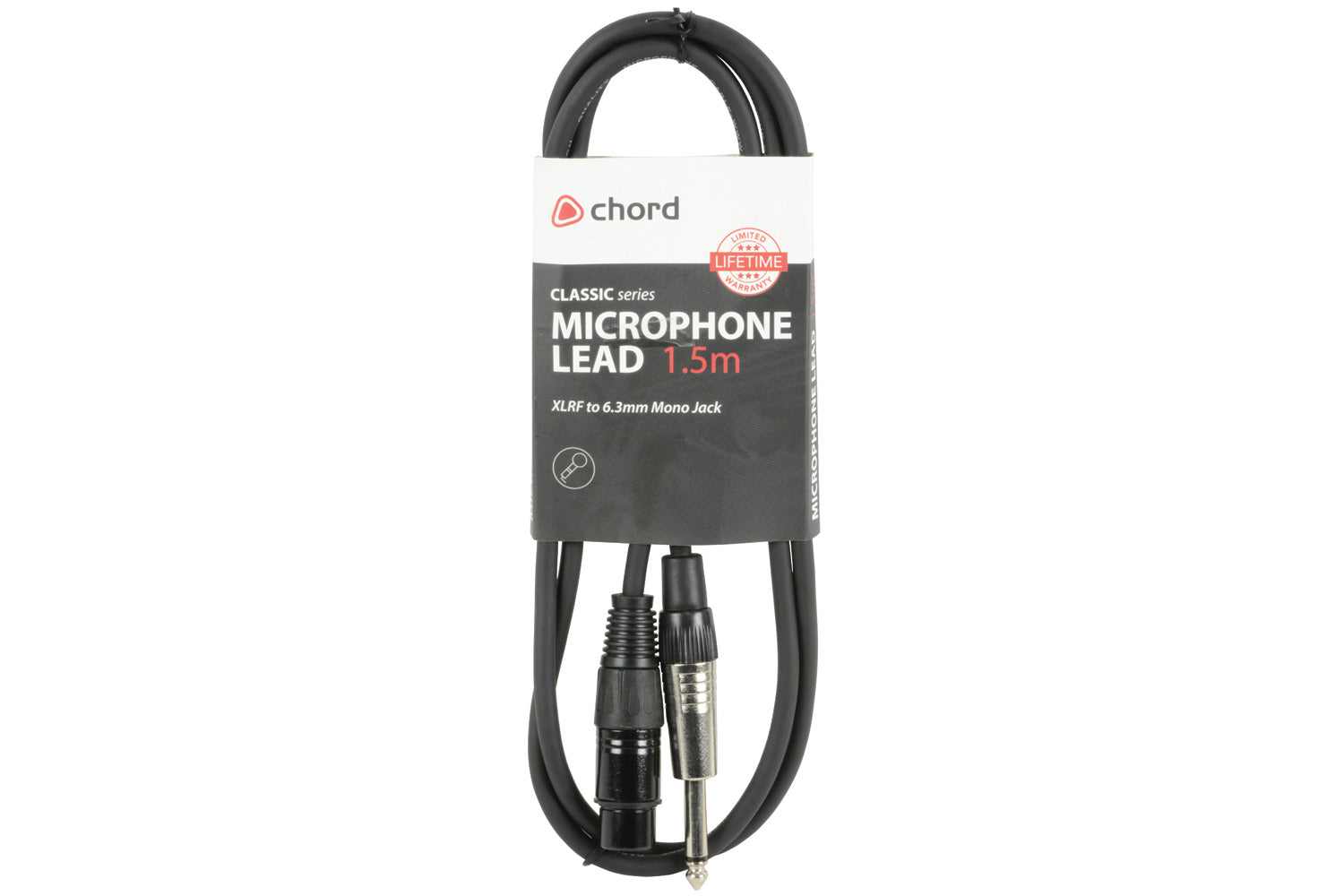 Chord Electronics 190.112UK audio cable 1.5 m XLR 6.35mm Black