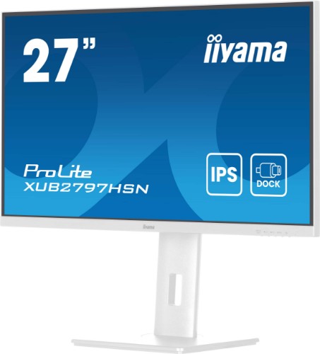 iiyama ProLite 27" IPS technology panel with USB-C dock and RJ45 (LAN)