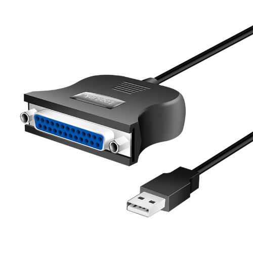 LogiLink UA0054A parallel cable Black 1.8 m