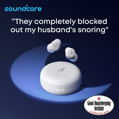 Soundcore Sleep A30 Earbuds, Sleep Earbuds with Active Noise Cancellation with Intelligent Snore Masking