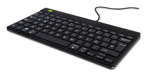 R-Go Tools Ergonomic keyboard R-Go Compact Break, compact keyboard with break software, QWERTY (ES), wired, black