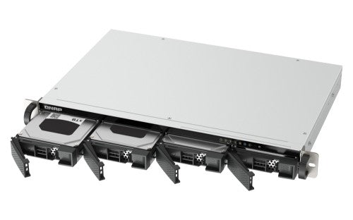 QNAP TS-433eU NAS Rack (1U) Cortex-A Cortex-A55 4 GB 0 TB QNAP Turbo System Black