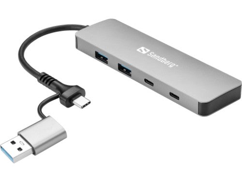 Sandberg USB-C/A to 2xUSB-A+2xUSB-C Hub