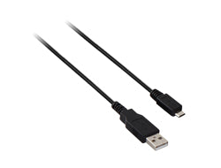 V7 Black USB Cable USB 2.0 A Male to Micro USB Male 1m 3.3ft