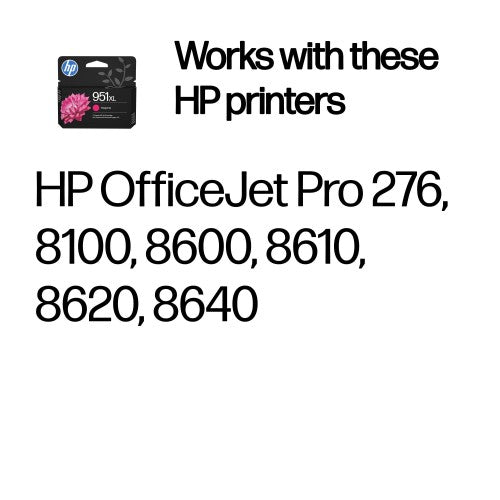 HP CN047AE/951XL Ink cartridge magenta high-capacity, 1.5K pages ISO/IEC 24711 17ml for HP OfficeJet Pro 8100/8610/8620