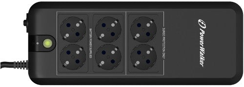 PowerWalker VFD 600 APFC uninterruptible power supply (UPS) Standby (Offline) 0.6 kVA 300 W 6 AC outlet(s)