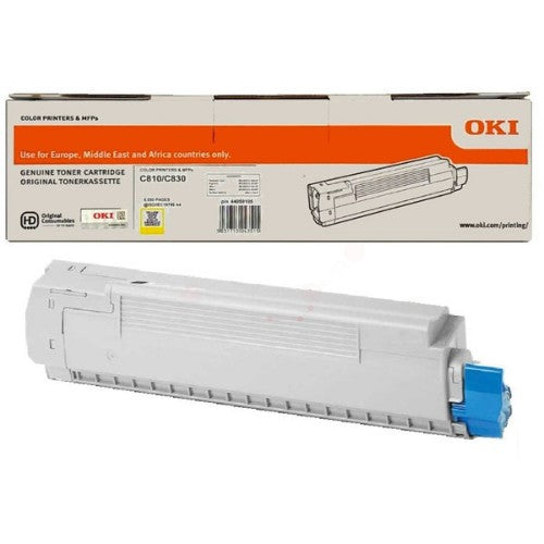 OKI 44059105 Toner yellow, 8K pages ISO/IEC 19798 for OKI C 800