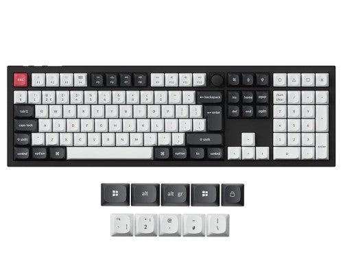 Keychron Q6 HE keyboard Universal USB + RF Wireless + Bluetooth QWERTY UK English Black