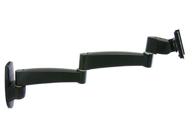 Ergotron 200 Series Wall Mount Arm, 2 Extensions 61 cm (24") Black