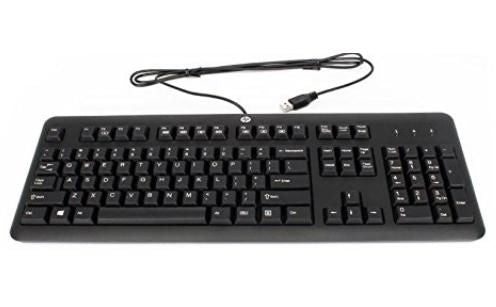 HP 672647-093 keyboard Universal USB Norwegian Black