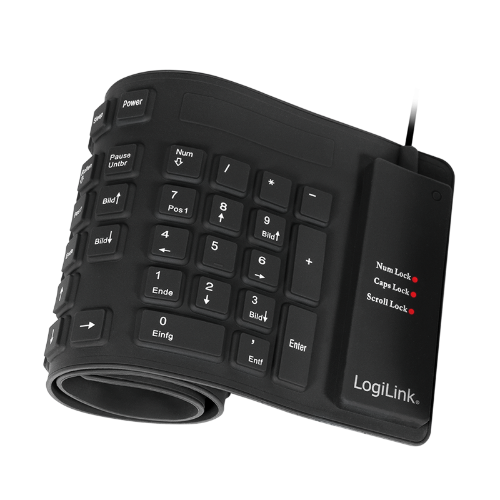 LogiLink ID0019A keyboard Universal USB QWERTZ German Black