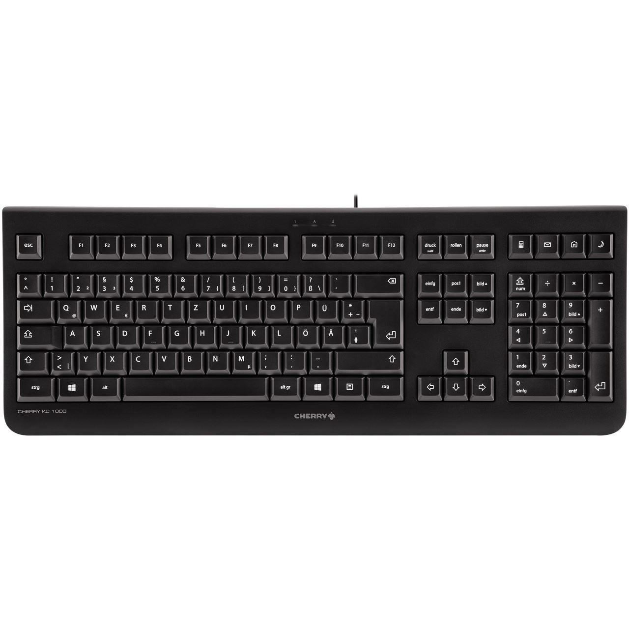 CHERRY KC 1000 keyboard USB QWERTY Nordic Black