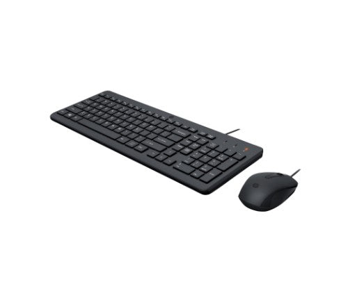 HP 150 WIRED MOUSE/KB COMBO FR keyboard Mouse included USB Black
