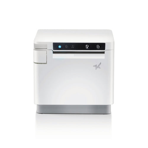 Star Micronics MCP31CI WT E+U, mPOS Receipt Printer - 400mm/s Direct Thermal, 58/80mm paper width, USB-C with Power Delivery for iOS / Android / Windows, Ethernet LAN, USB-A peripheral hub, CloudPRNT Next, White Case, EU UK, 24VDC PS included