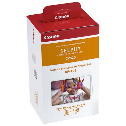 Canon 8568B001/RP-108 Photo cartridge color + Paper 100x148 mm, 108 pages for Canon CP 1000/1500/820