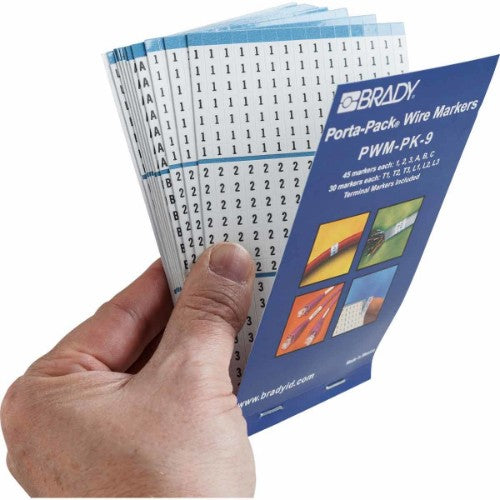 Brady PWM-PK-9 cable marker Black, White Vinyl