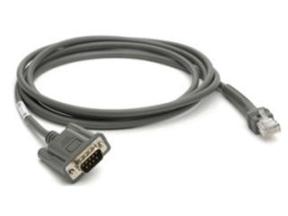 Zebra CBA-R08-S07ZBR serial cable Grey 2.1336 m RS232 DB9