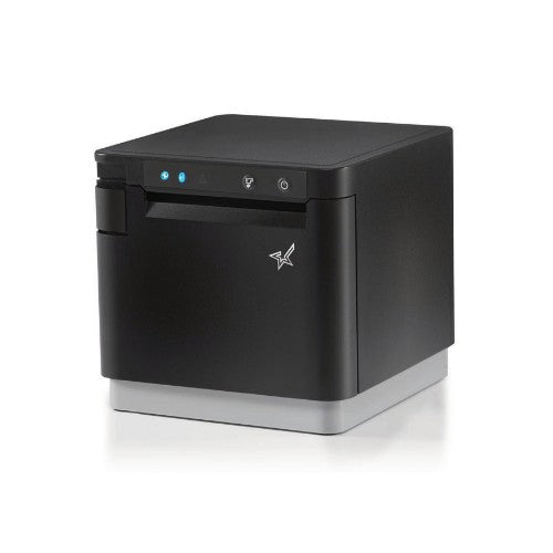 Star Micronics MCP31CBI BK E+U, mPOS Receipt Printer - 400mm/s Direct Thermal, 58/80mm paper width, Bluetooth, USB-C with Power Delivery for iOS / Android, Ethernet LAN, USB-A peripheral hub, CloudPRNT Next, Black Case, EU UK, 24VDC PS included