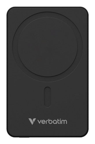 Verbatim Charge 'n' Go Essentials Magnetic Wireless Power Bank 5000 mAh Black